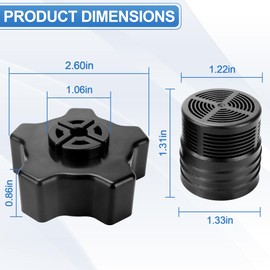 SX180LA Drain Cap Plug Assembly Fit for Hayward Sand Filter Replacement Parts, Compatible with Hayward Pro-Series Sand Pool Filters Tank S144T S166T S310T2 S270T2, Pool Sand Filter Drain Cap