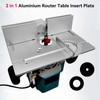 Router Table Insert Plate, 2 in 1 Woodworking Bench Flip