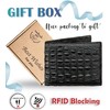 Genuine Crocodile Leather Men's Crocodile Leather Bifold Genuine Leather and