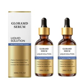 2-Pack Gloramd Face Lifting Serum, Peptide & Collagen Anti-Aging Facial Serum, Hydrating & Firming Essence Oil, Lightweight Moisturizer for Fine Lines & Skin Elasticity
