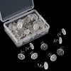 KUUQA Upholstery Twist Pins Clear Heads Bed Skirt Pin for