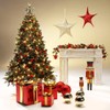 Red Matte Christmas Baubles Made of Flame Retardant Plastic, 10