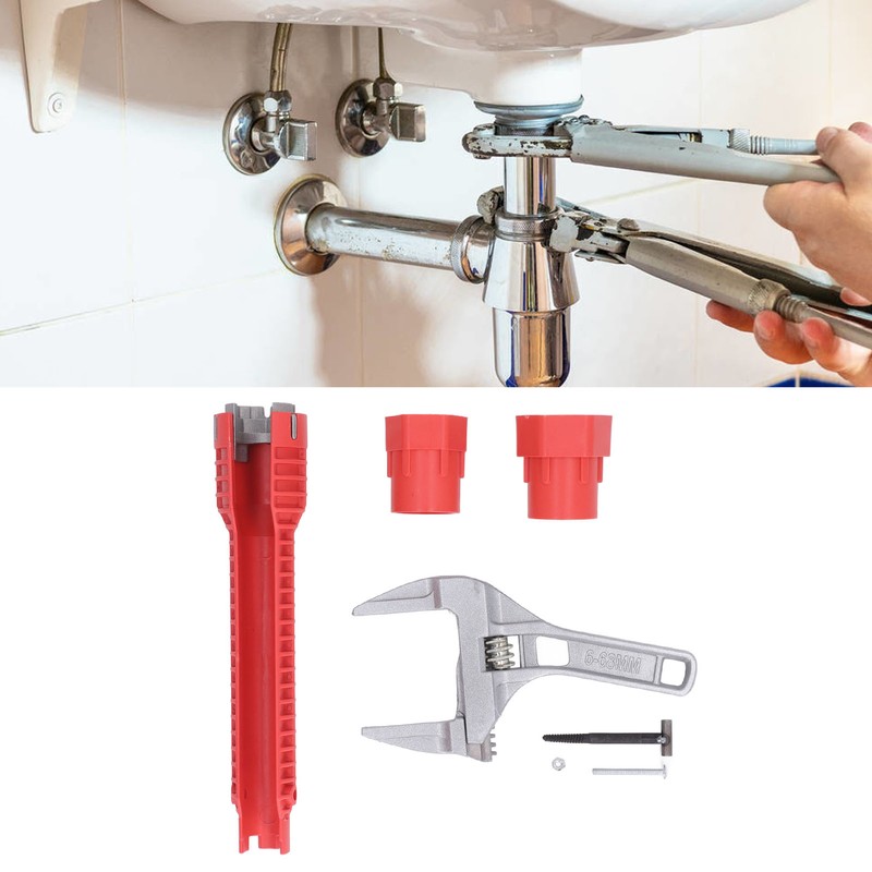 8 In 1 Faucet Sink Installer Multifunction Plumbing Installation Tool
