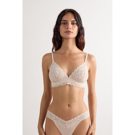 Intimissimi Woman's Emma Lace Triangle Bra in Natural, Size 36B