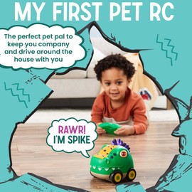 Flybar Poko Petz, Remote Control Car for Toddlers Dinosaur Toys - 2.4GH for Boys and Girls, Light Up Toddler Toys, Singing, Talking Toys, Preschool Toys, Toddler Gifts Dinosaur Toys for Kids 3-5