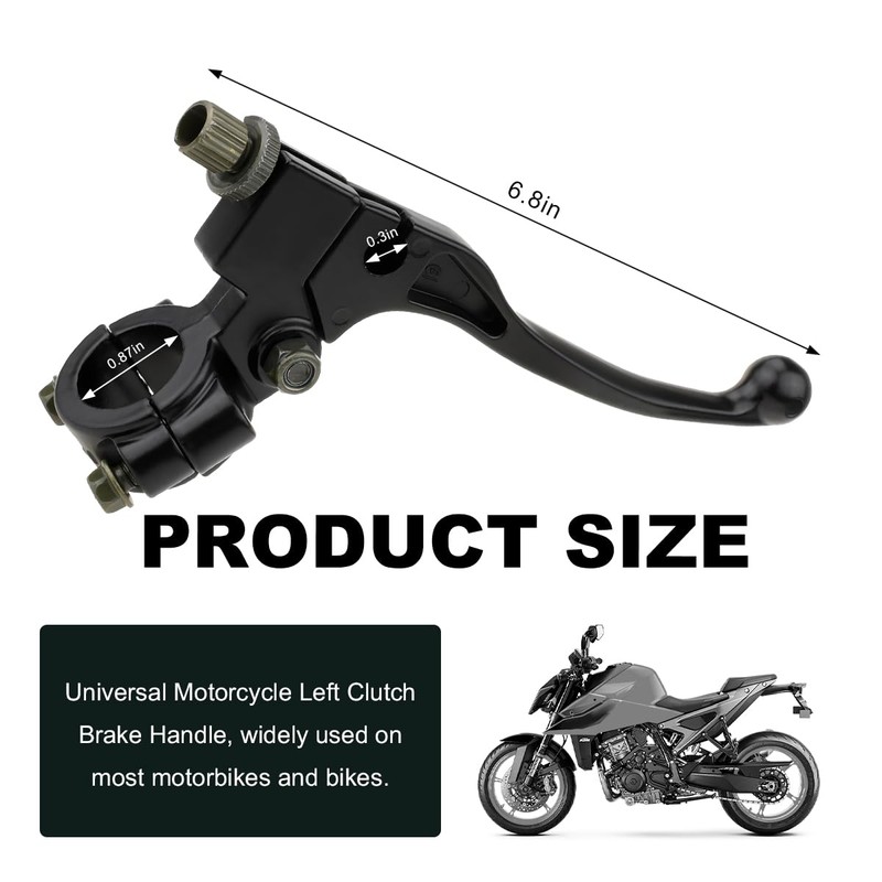 KVAEY Motorcycle Clutch Lever, 7/8" 22mm Left Handlebar Folding Brake