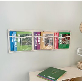 pixiepoche Wall-Mounted Bookshelf Space-Saving, Child-Friendly Book Storage Solution