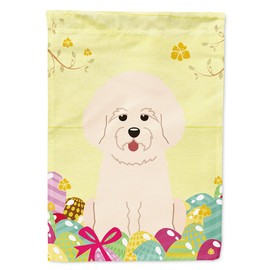 Caroline's Treasures BB6075CHF Easter Eggs Bichon Frise Flag Canvas House Size, Large, Multicolor
