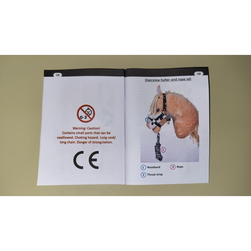 HKM Hobby Horse Halter Set - Halter & Rope -