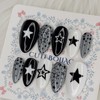 Night sky star handmade nail tip - Square M /