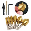 12 PCS Countersink Drill Bit Set, 6 PCS High Speed
