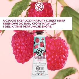 Yves Rocher, Duo de Cremas para Manos Hidratante, Olor a Frambuesa y Menta, Manos Secas y Suaves, 30 ml, Mini Cremas, de Bolsillo y Viaje, Paquete de 