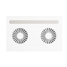 DOITOOL Laptop Cooling Rack with Dual Fans Ergonomic Laptop Stand for Desk Lightweight Portable Design Compatible with MacBook All Notebooks