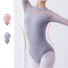 Practice Wear Slim Leotard Jumpsuit Adult Ballet Outfit Dancewear S/Purple Grey