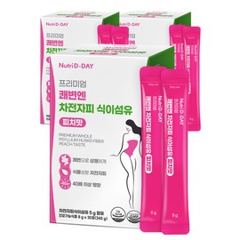 Nutri D-Day Diet Premium Kwaebyeonen Psyllium Husk Dietary Fiber 30 packets, 240g, 3 units / 뉴트리디데이 다이어트 프리미엄 쾌변엔 차전자피 식이섬유 30포, 240g, 3개