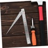 ULTECHNOVO 3sets Stainless Steel Gauge and Straight Ruler for Precision