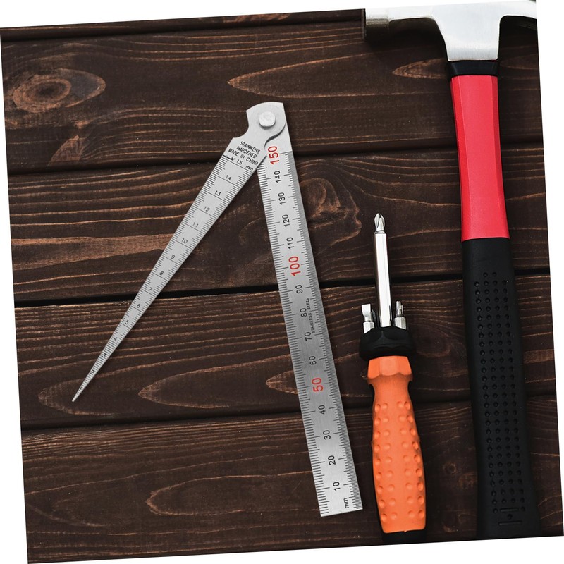 ULTECHNOVO 3sets Stainless Steel Gauge and Straight Ruler for Precision