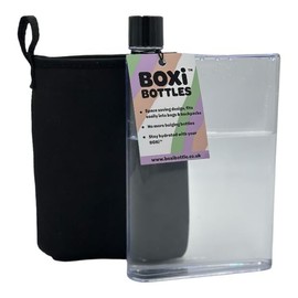 BOXi™ - Flat Water Bottle + FREE Pouch Hydrate with a, BPA Free, No Leak, Slim Flat Bottle fits into pockets and bags