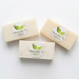 Pack de 3 Jabones Naturales Artesanales, Miel, Arroz y Caléndula, 100 g cada uno                                                                      