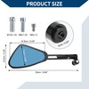 Hihaha Motorcycle Rear View Mirrors Bar End Side Mirrors Mount
