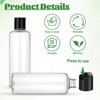2 Pack 8 oz Plastic Empty Bottles Clear Squeeze Bottle