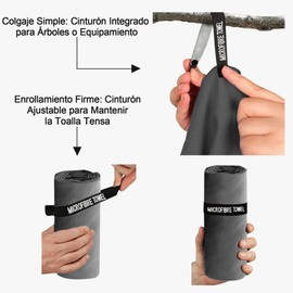 voofly 2 Toallas Deportivas de Microfibra Suaves y Absorbentes No Se Deshilachan Perfectas para Todas Las Actividades Azul Oscuro