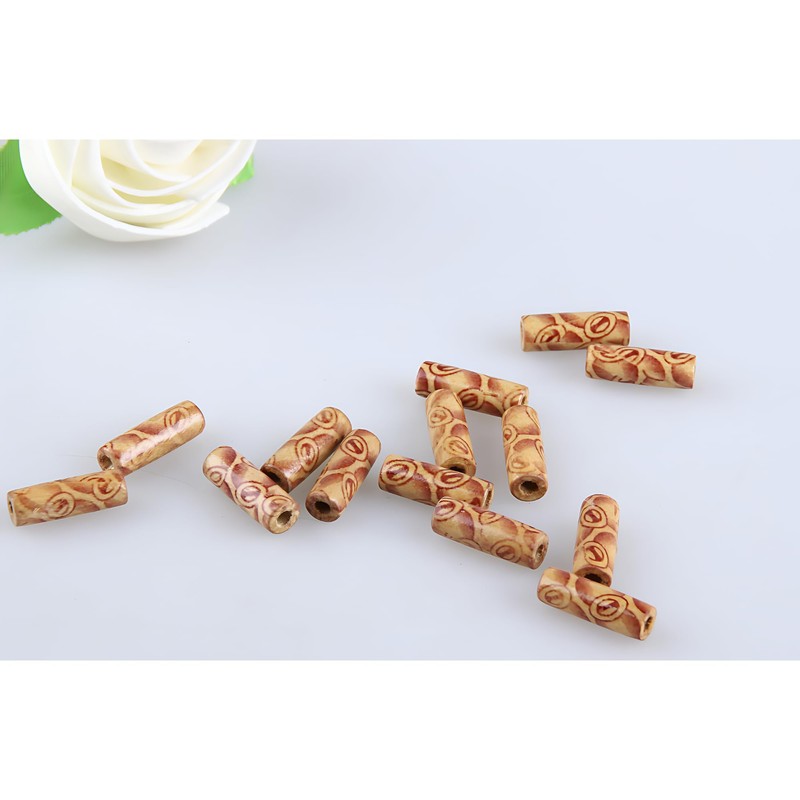 100 x Assorted Wooden Beads for Beads for Jewellery Making