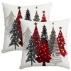 Artmag Christmas Tree Pillow Covers 16x16 Inch Set of 2,