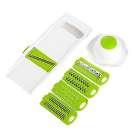 CIYODO Multifunctional Vegetable Peeler Grater with Blades Kitchen Slicer Tools for Veggies Fruits Food Preparation Non Stick Base