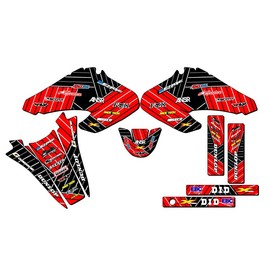 2001-2004 XR 80 Race Series Red Senge Graphics Base Kit Compatible with Honda