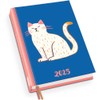Dumont Pocket Diary White Cat 2025, 11.3 x 16.3 cm,