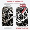 groword 2PC Carbide Scraper, 1-1/4-Inch and 5/8-Inch Super Carbide Gasket