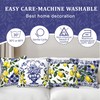 Shimmerz Pack of 4 Lemon Summer Throw Cushion Covers, 45