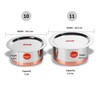 Sumeet Stainless Steel Tope Set, 1 L, 1.4 L, 2