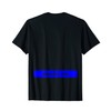 Beast ON Blue Back Print Modern Fitness Simple Gym T-Shirt
