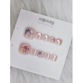 Butterfly Flower Pedi Tips - Review Promise Event Participation (Service Tip 2p) / 나비플라워 페디팁 - 리뷰약속이벤트참여(서비스팁2p)