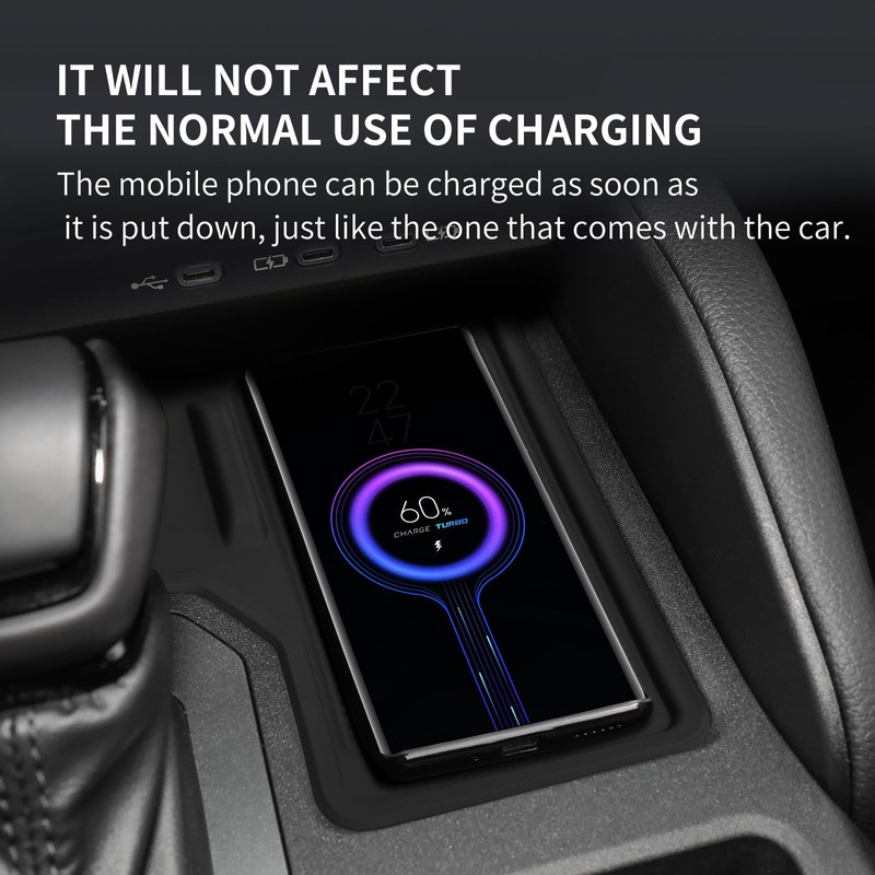smabee Center Console Wireless Charging Protective Mat for 2024 2025