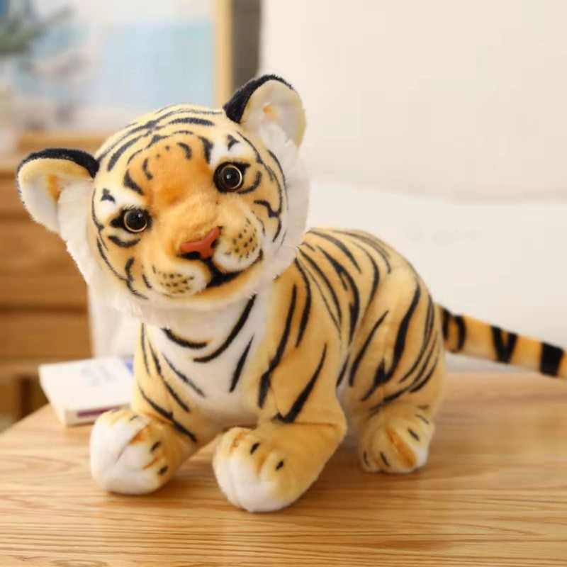 AQCQDQ Tiger Cuddly Toy, Tiger Stuffed Toy, Realistic Tiger Plush