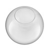 Aspen Creative 28005-60-1, 6" Clear Glass Globe, Neckless for Wall