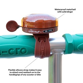 Micro Scooters | Bike/Scooter Pattern Handlebar Bell | Kids Bike Accessories | Loud | Waterproof | Boys & Girls | Gruffalo