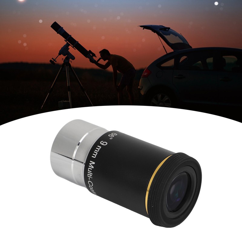 Astronomical Telescope Eyepiece 1.25in 66 Degrees 9mm Wide Angle Eyepiece