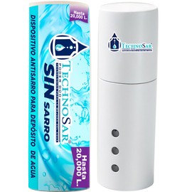 Sistema Antisarro y Suavizador de Agua para Cisterna Industrial 10,000 a 20,000 L | 7 Meses de Protección | Filtro Magnético | Descalcificador | No Tóxico | TECHNOSAR