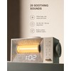 Sound Machine Alarm Clock with Wireless Charger for Bedroom, Hotel