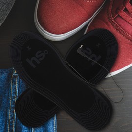 LIOOBO 1 Pair Heating Insoles Rechargeable Heating Insole Rechargeable Battery USB Batteries Electric Foot Warmer Winter Warm Shoe Pads Men D Battery Man Washable Carbon Fiber