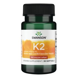 Vitamina K2 100mcg 30 Softgels Calidad Swanson