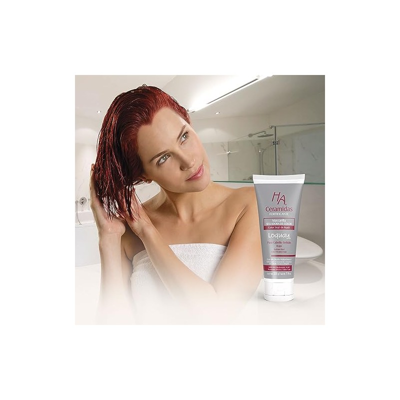 Loquay HA Mascarilla Fortificante para cabello Rojo