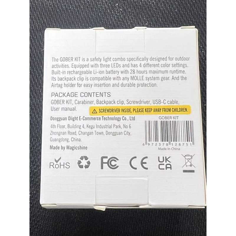 Olight Gober Safety Light Kit Black Compact Powerful Easily Carry