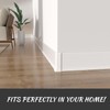 COUKIU Self Adhesive Baseboard Corner Blocks, 4inch(Width)3 Inside + 3