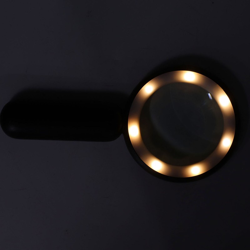 Handheld Magnifying Glass 20X Optical Magnifier with 21 LED Lights