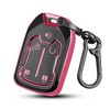 QBUC for GMC Key Fob Cover with Keychain,5 Button Soft